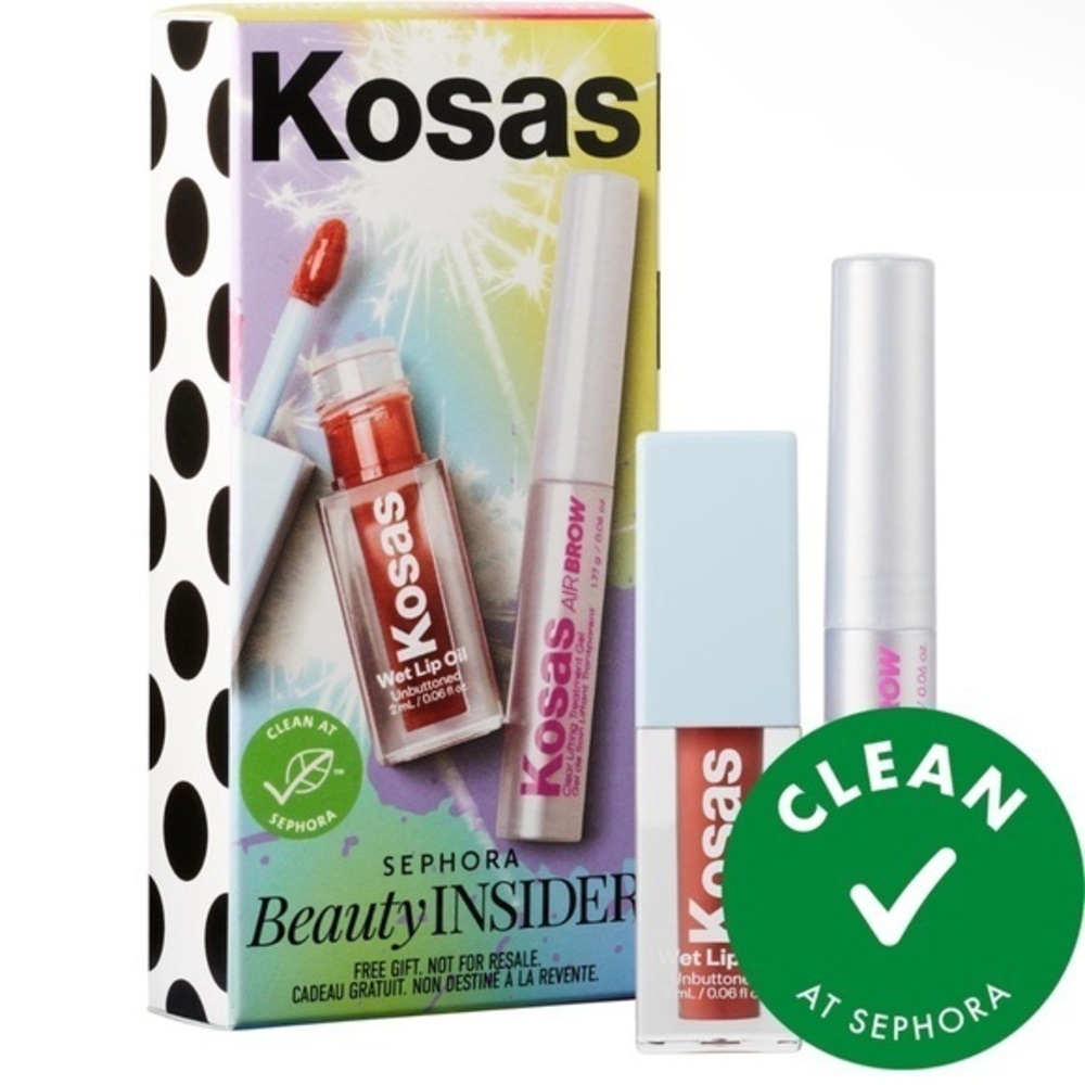 Kosas lip and brow set